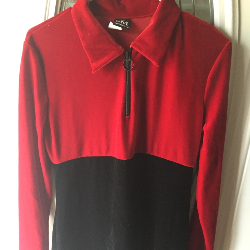 Red & Black Dress